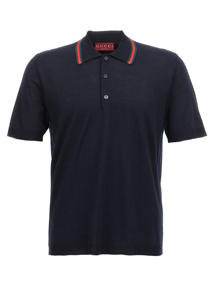 gucci web ribbon polo shirt Gucci Web Ribbon Polo Shirt