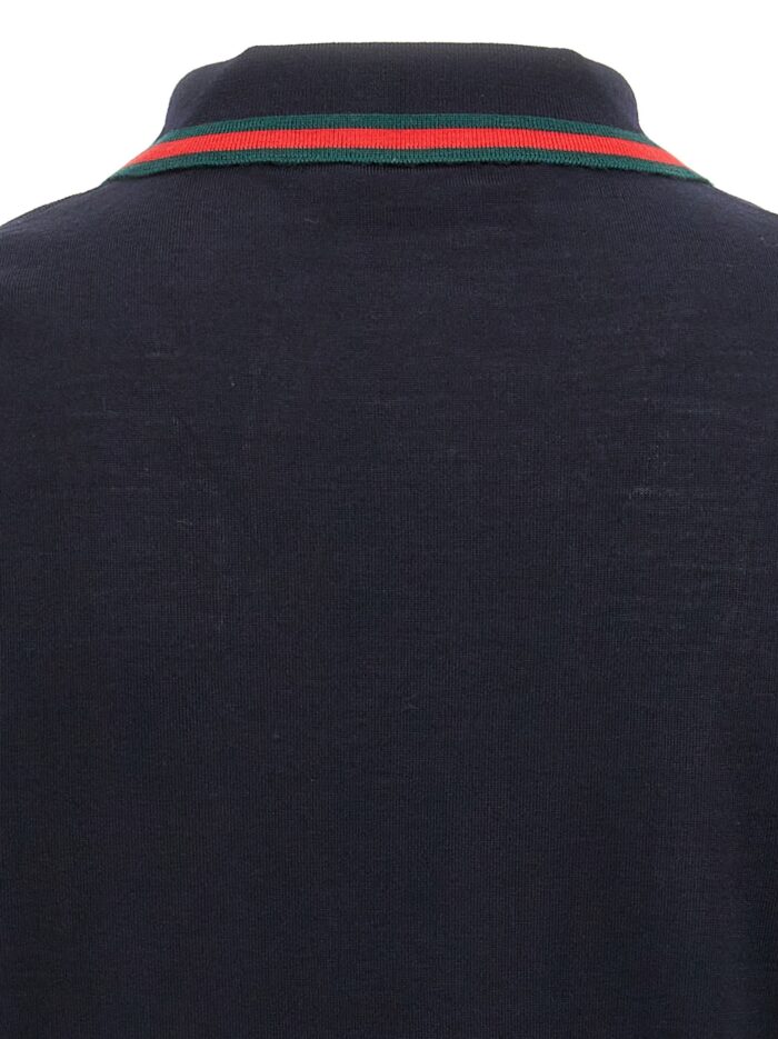 Gucci Web Ribbon Polo Shirt