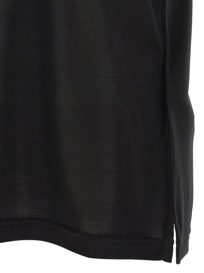 Gucci 'Web' Silk Jersey Polo Shirt