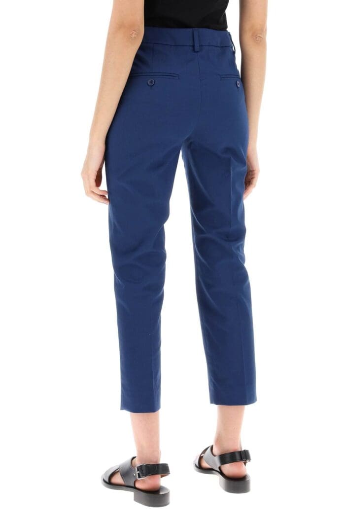 WEEKEND MAX MARA Cecco Cotton Stretch Cigarette Pants In 10