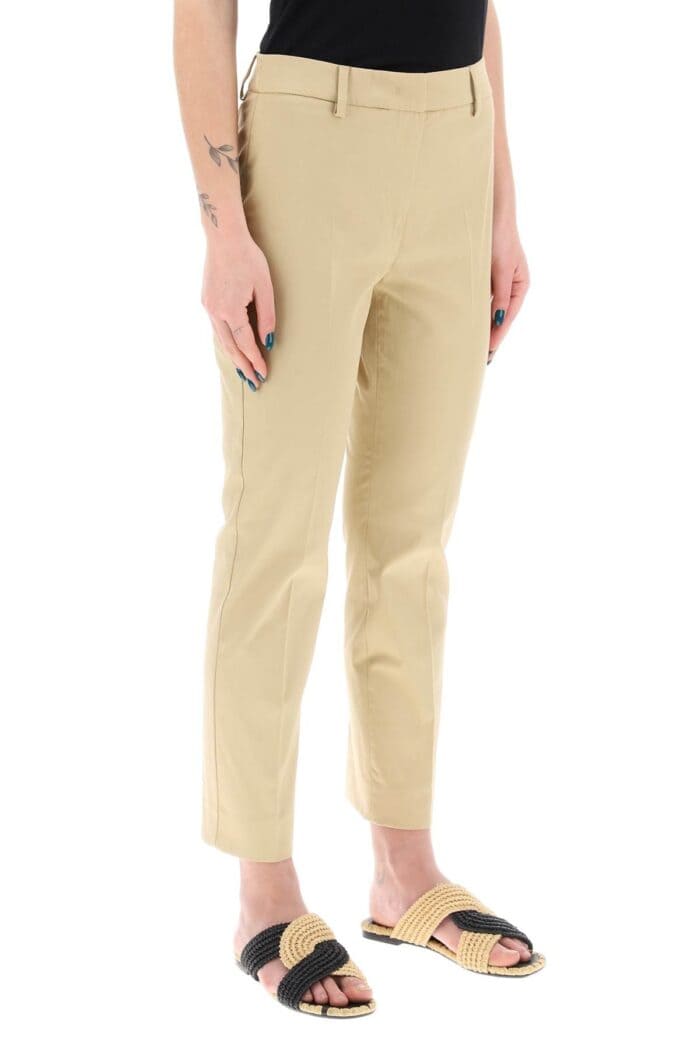 WEEKEND MAX MARA Cecco Cotton Stretch Cigarette Pants In 10