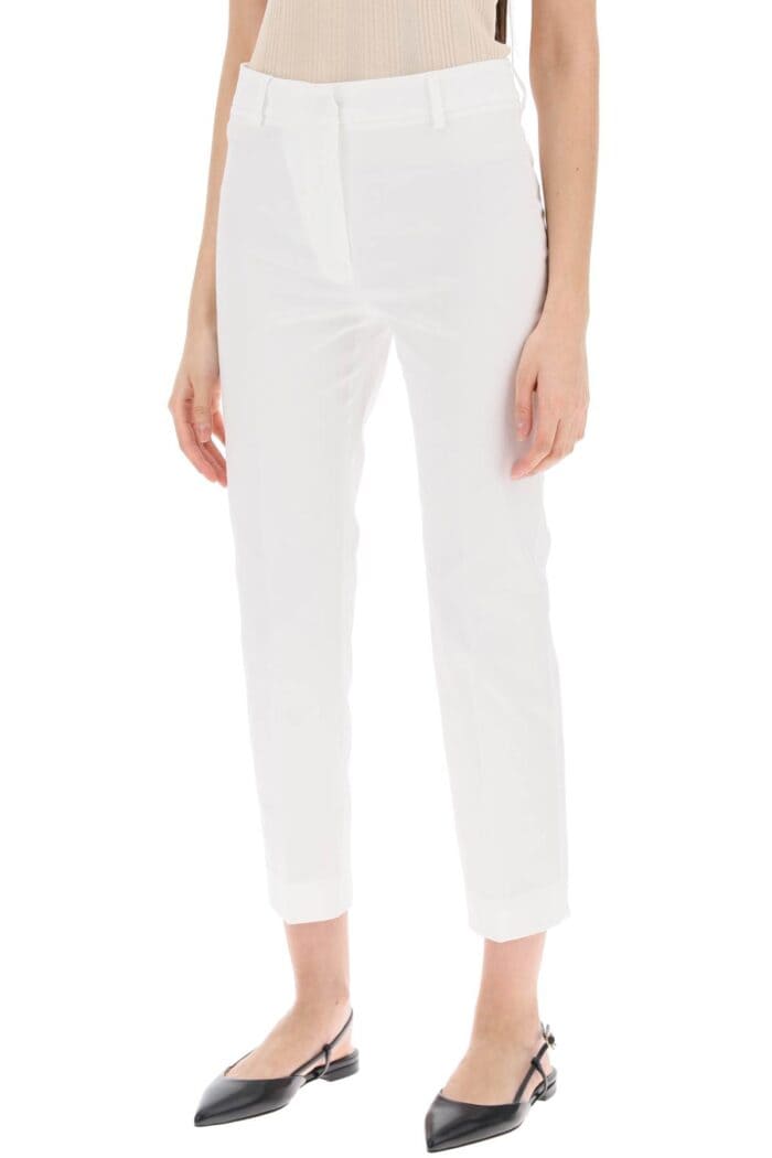 WEEKEND MAX MARA 'cecil' Stretch Cotton Cigarette Pants