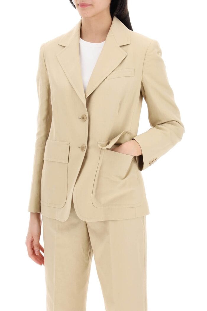 WEEKEND MAX MARA Cotton And Linen Dattero Bl