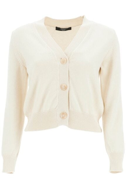 WEEKEND MAX MARA 'cotton Cropped Cardigan With '