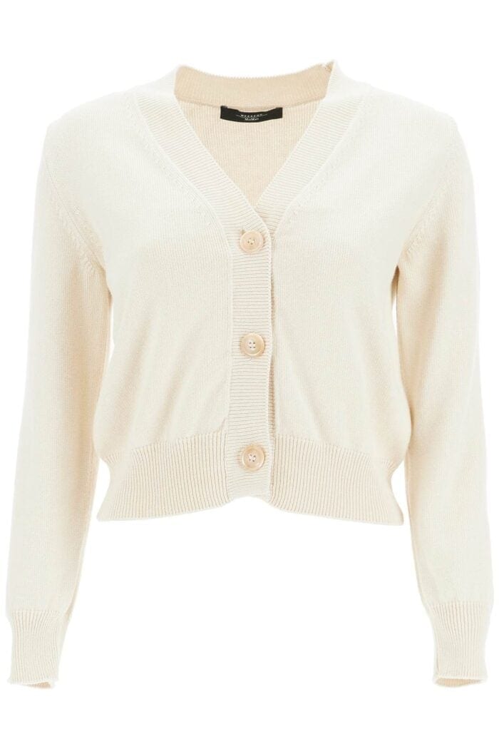 WEEKEND MAX MARA 'cotton Cropped Cardigan With '