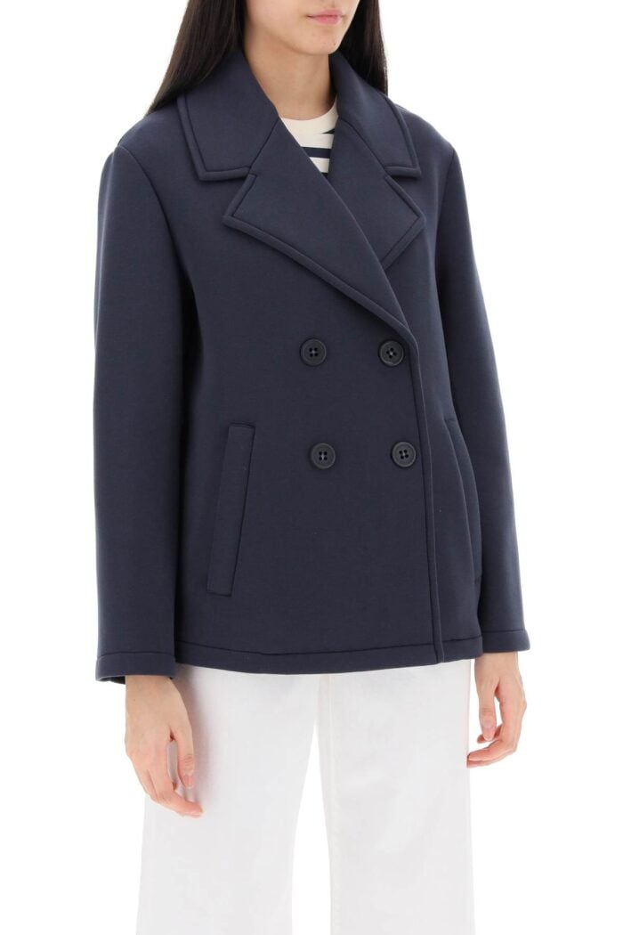 WEEKEND MAX MARA Kaya Peacoat In Piquet Jersey