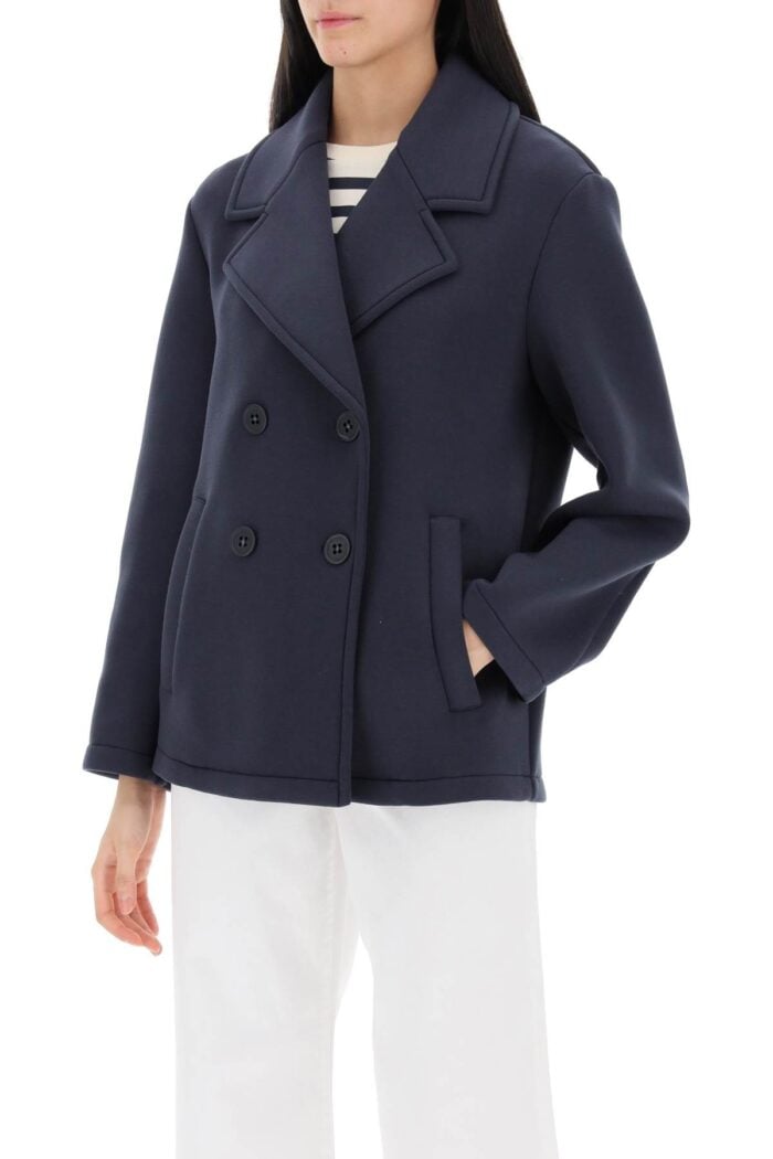 WEEKEND MAX MARA Kaya Peacoat In Piquet Jersey