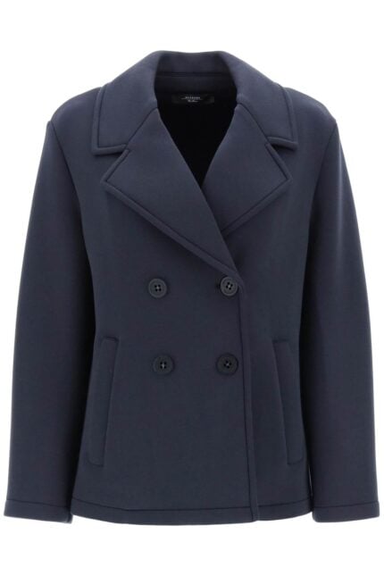 WEEKEND MAX MARA Kaya Peacoat In Piquet Jersey