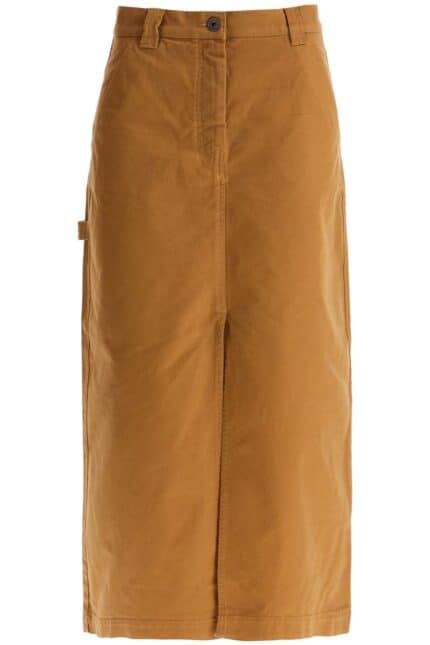 WEEKEND MAX MARA "long Canvas Skirt In Quincy Style