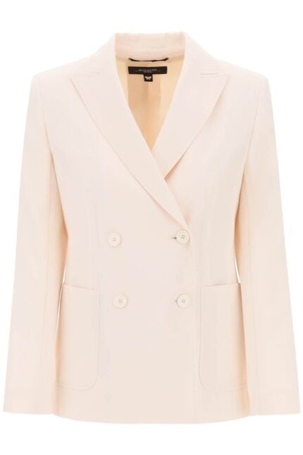 WEEKEND MAX MARA 'nervoso' Double-breasted Jacket In Light Wool