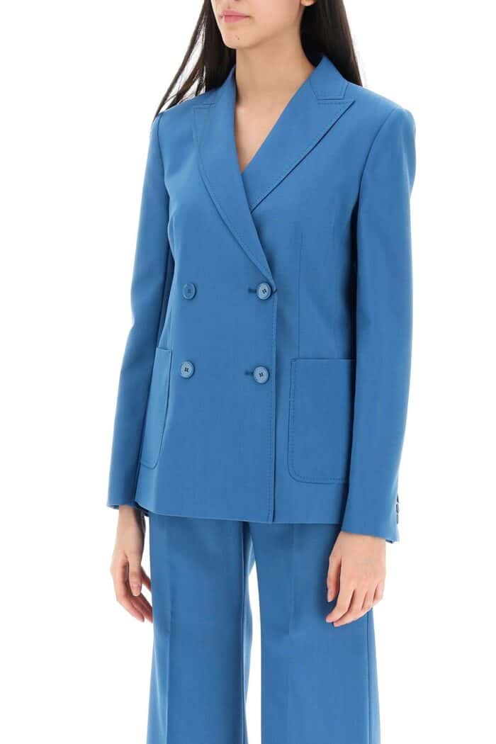 WEEKEND MAX MARA 'nervoso' Double-breasted Jacket In Light Wool