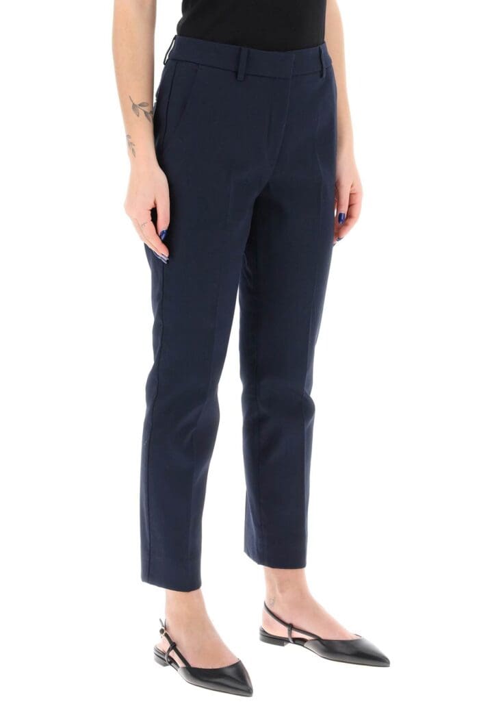 WEEKEND MAX MARA Stretch Cotton Cigarette Pants