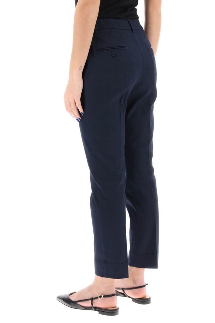 WEEKEND MAX MARA Stretch Cotton Cigarette Pants