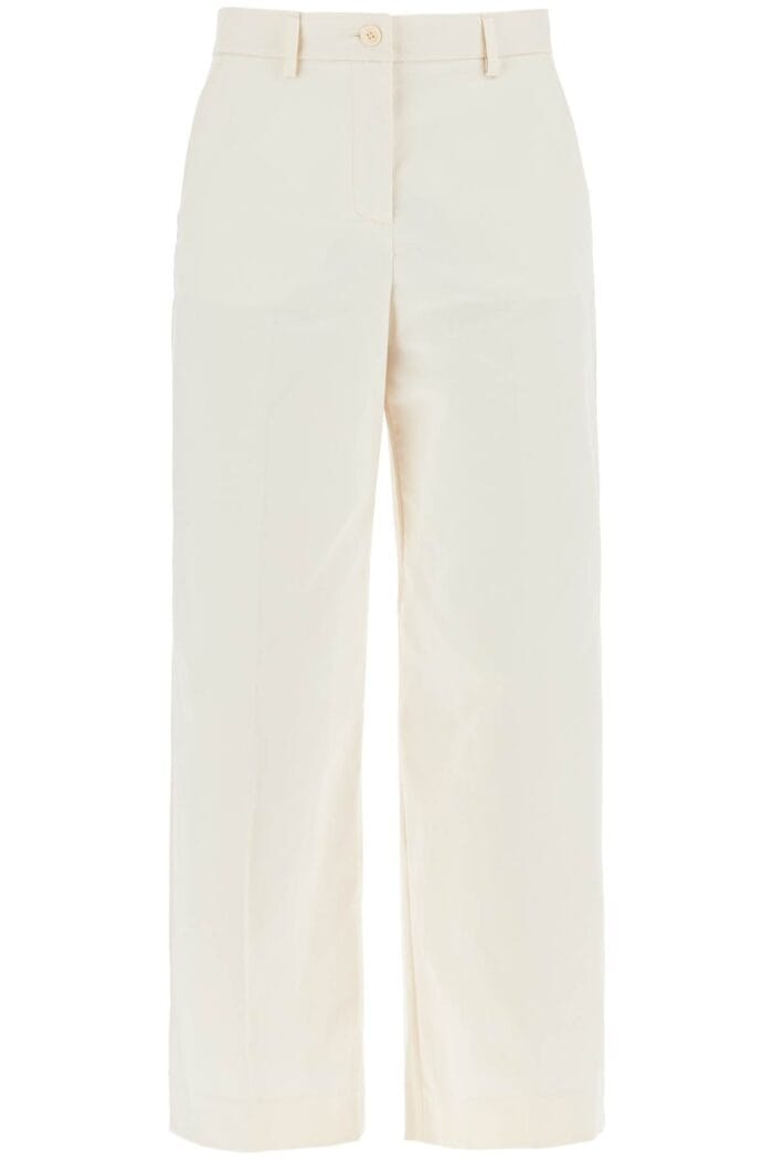 WEEKEND MAX MARA Stretch Cotton Cropped Pants