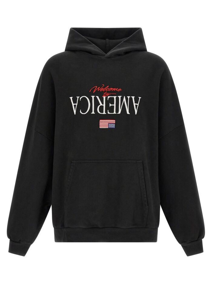 willy chavarria 'welcome to america hooligan' hoodie WILLY CHAVARRIA 'Welcome To America-Hooligan' Hoodie