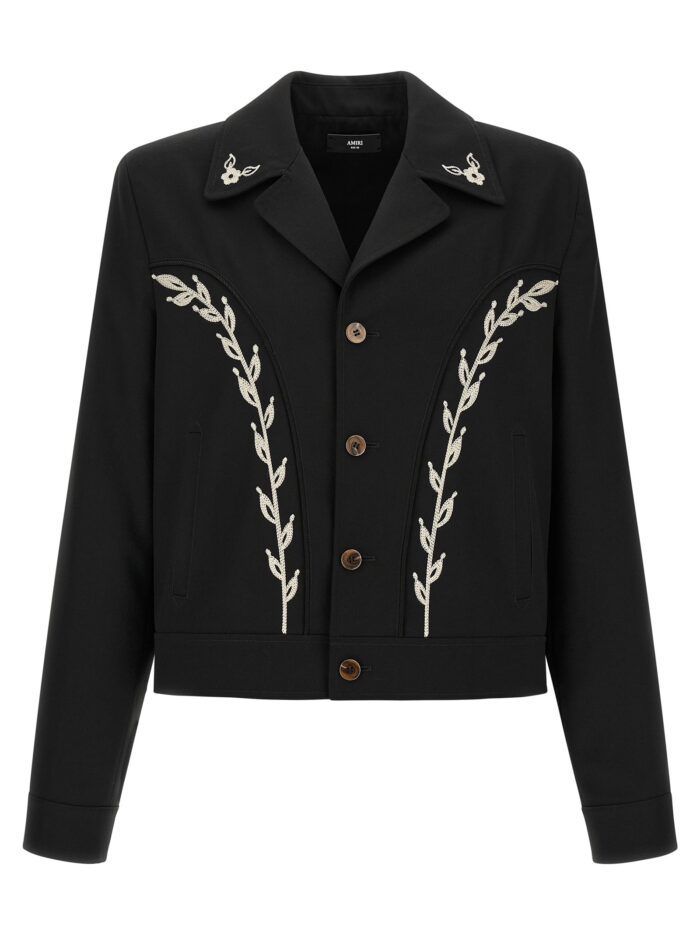 amiri western jacket with embroideries AMIRI Western Jacket With Embroideries