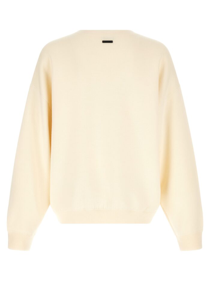 FEAR OF GOD White Boat Neck Sweater