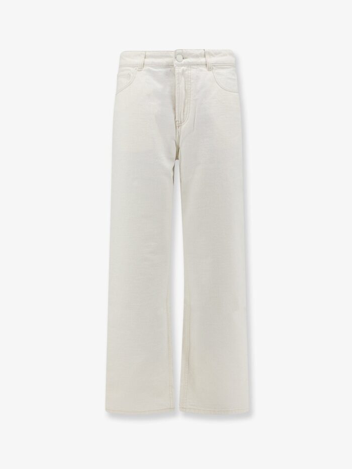 ami paris white denim trousers AMI PARIS White Denim Trousers