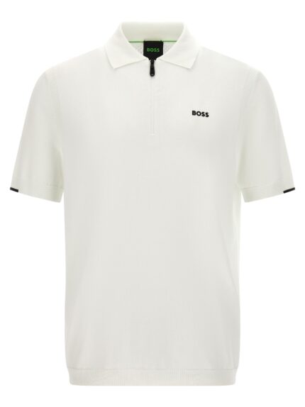 HUGO BOSS White 'Ever-X' Polo Shirt