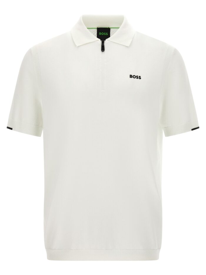 HUGO BOSS White 'Ever-X' Polo Shirt