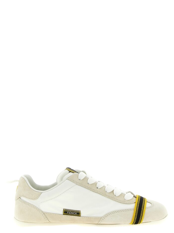 white 'fendi wrap' sneakers White 'Fendi Wrap' Sneakers