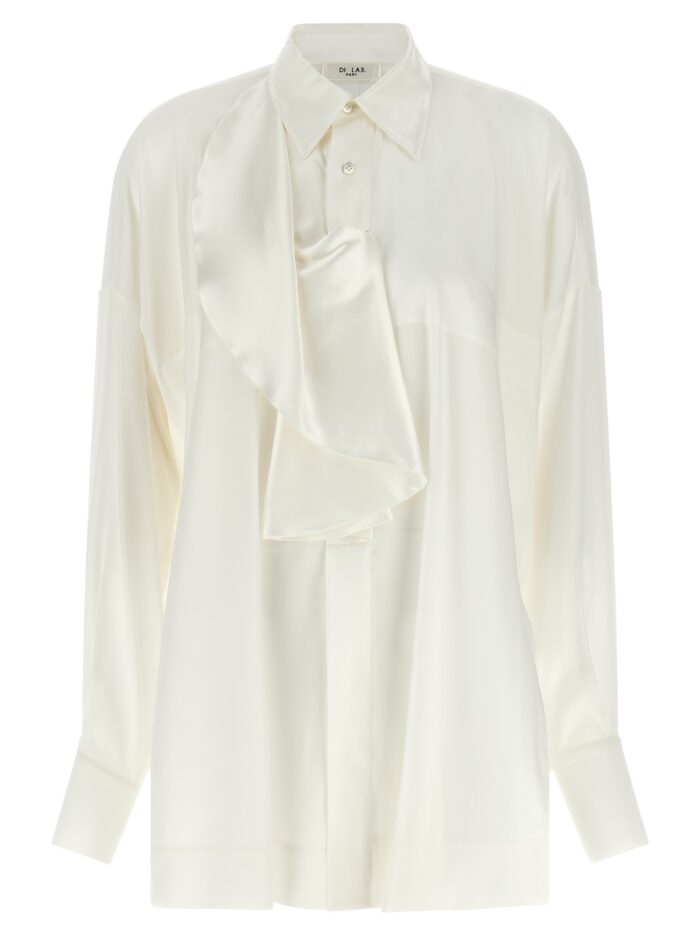 DI.LA3 PARI' White Jabot Shirt