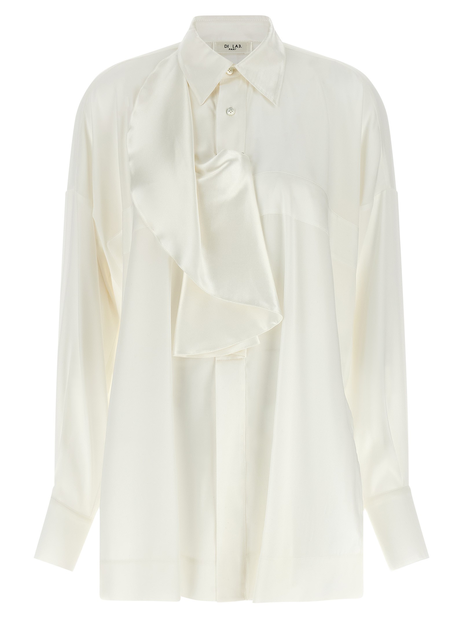 DI.LA3 PARI' White Jabot Shirt