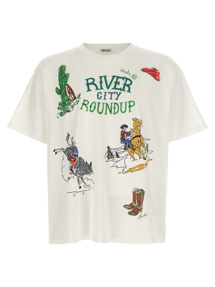 bode white 'river city' t shirt BODE White 'River City' T-shirt