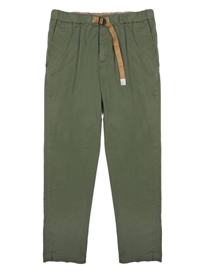 WHITE SAND PANTALONE IN COTONE CON CINTURA