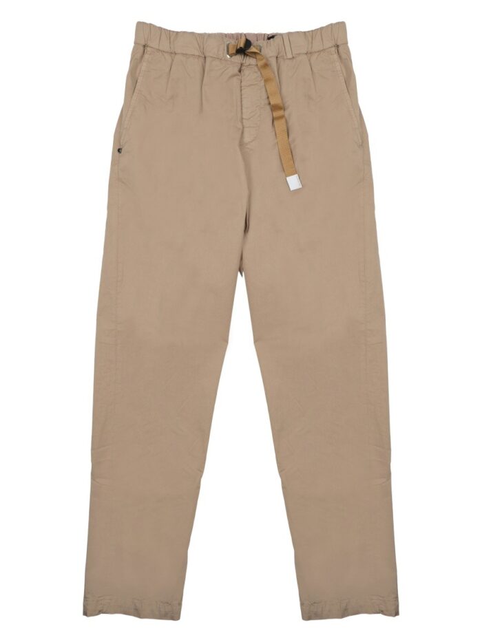 WHITE SAND PANTALONE IN COTONE CON CINTURA