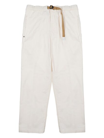 WHITE SAND PANTALONE IN COTONE CON CINTURA