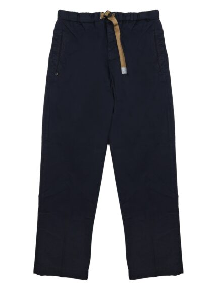 WHITE SAND PANTALONE IN COTONE CON CINTURA