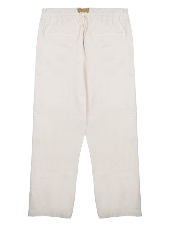 WHITE SAND PANTALONE IN COTONE CON CINTURA
