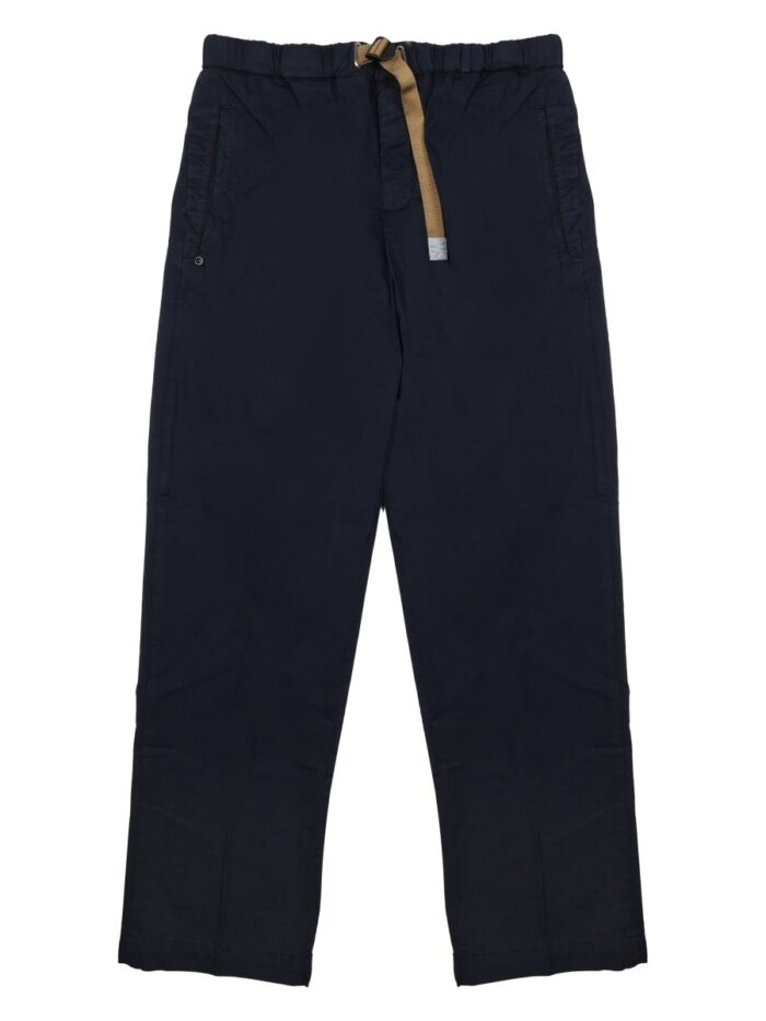 WHITE SAND PANTALONE IN COTONE CON CINTURA