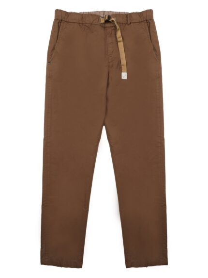 WHITE SAND PANTALONE IN COTONE CON CINTURA