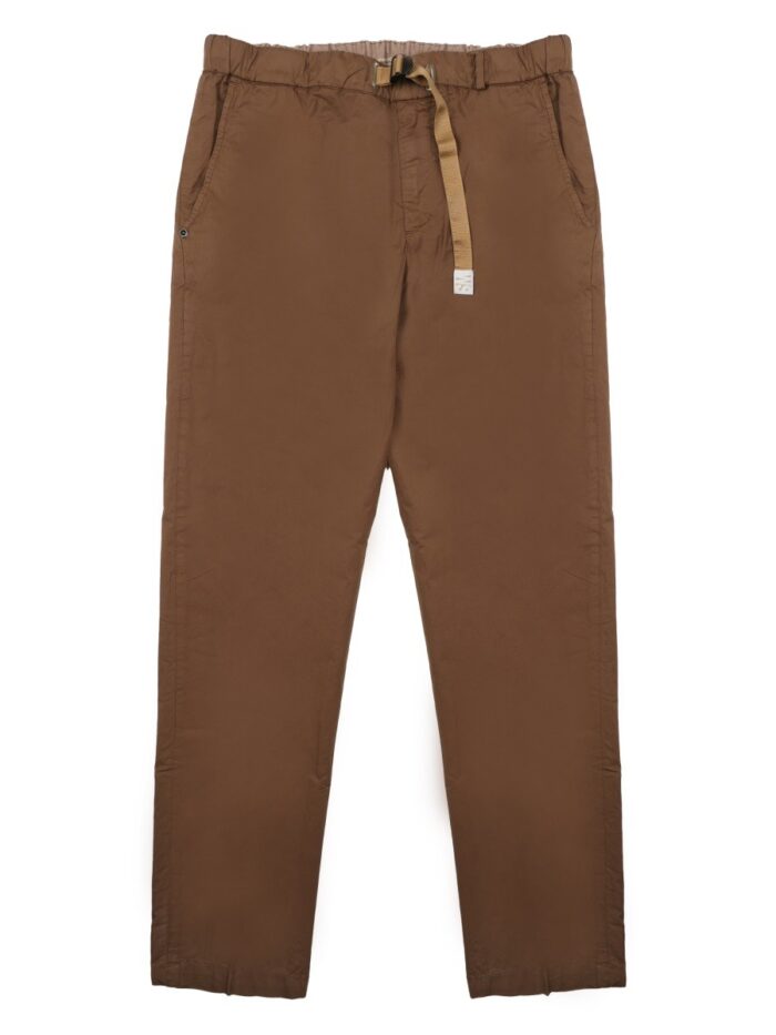 WHITE SAND PANTALONE IN COTONE CON CINTURA