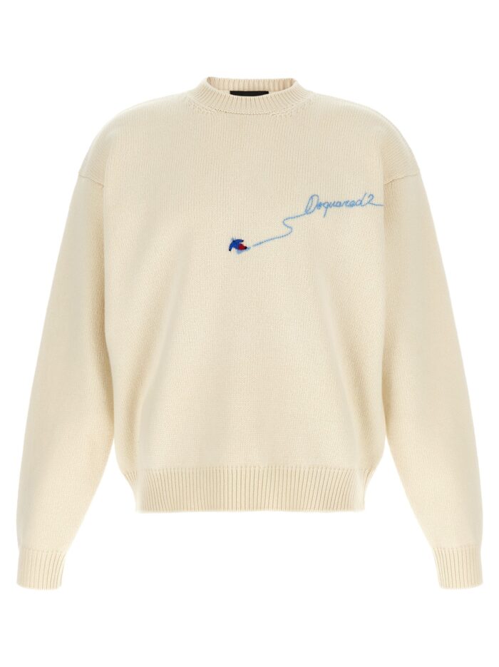 dsquared2 white 'snowy dream' sweater Dsquared2 White 'Snowy Dream' Sweater
