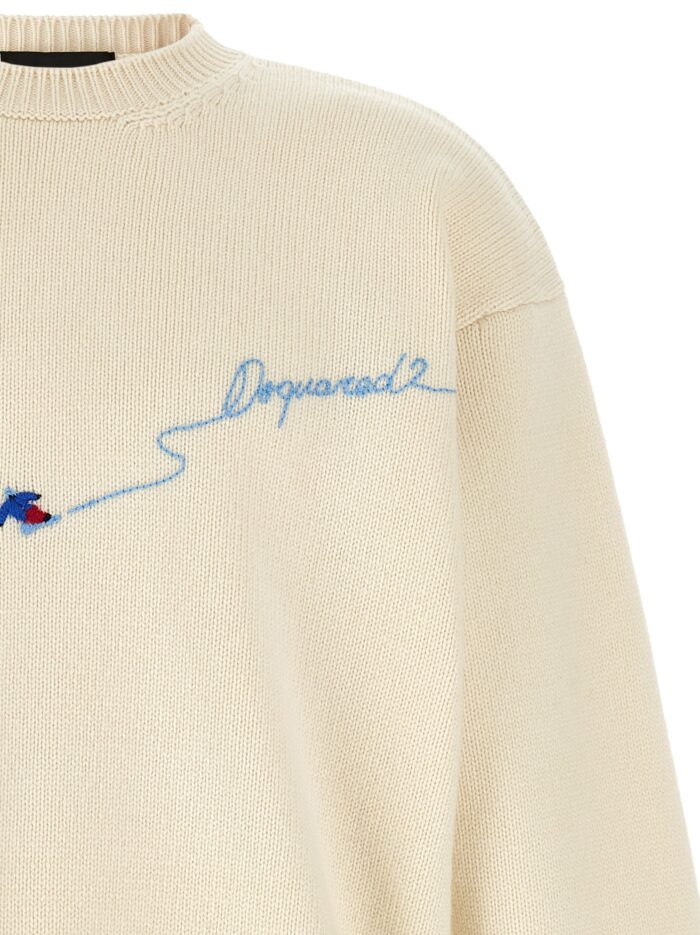 Dsquared2 White 'Snowy Dream' Sweater