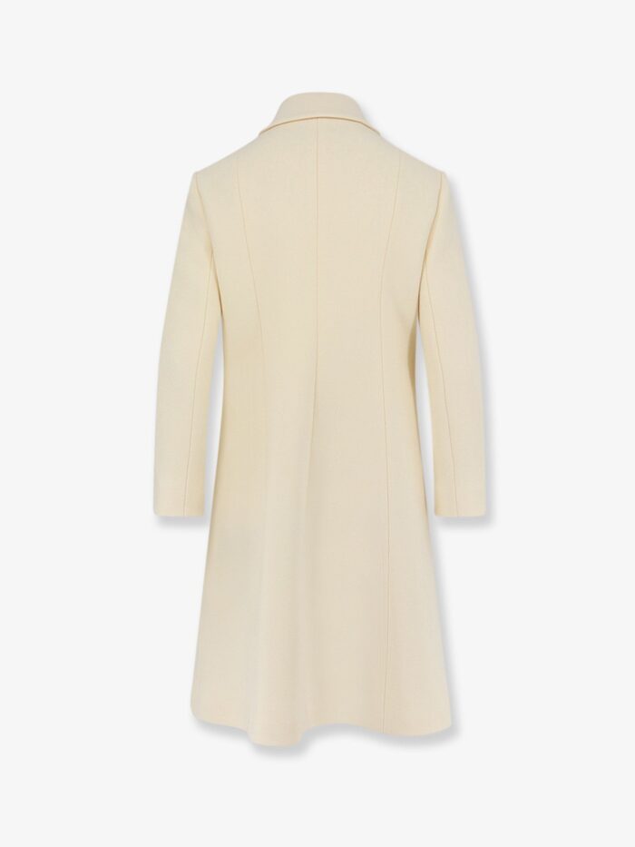 Gucci White Wool Crêpe Coat