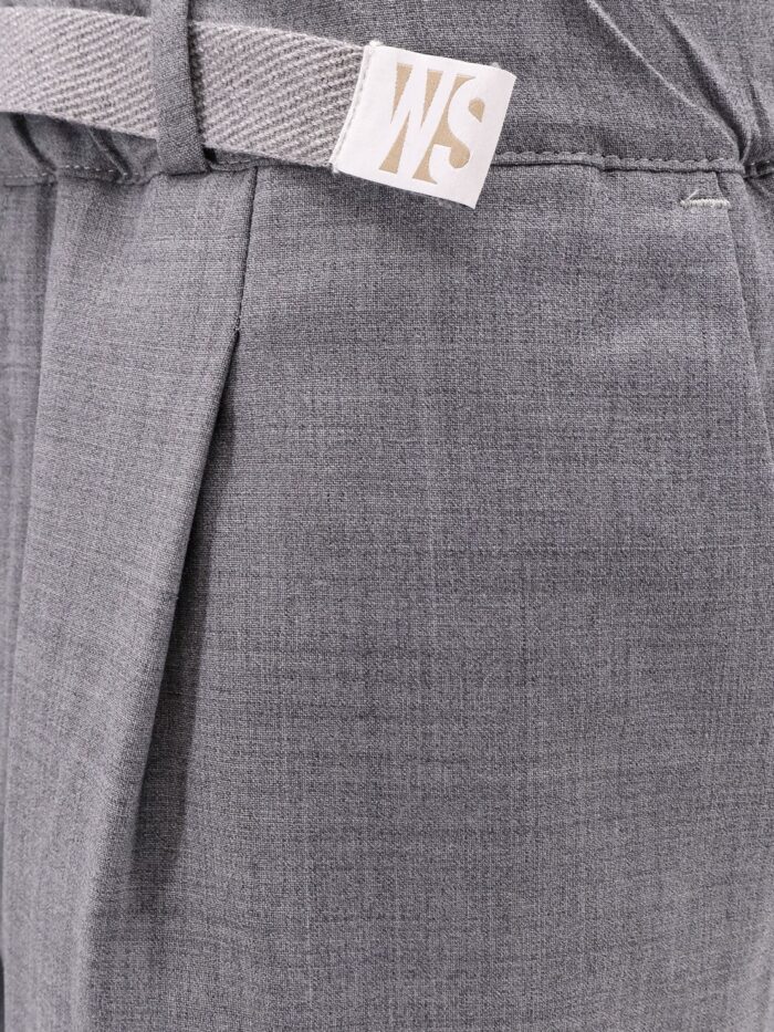 WHITESAND Alex Wool Blend Trousers With Enamelled Detail