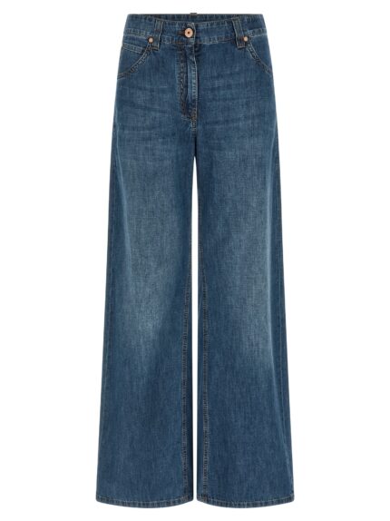 Brunello Cucinelli Wide Leg Jeans