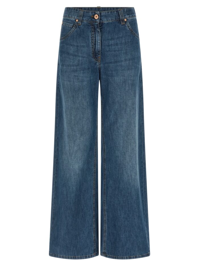 brunello cucinelli wide leg jeans Brunello Cucinelli Wide Leg Jeans