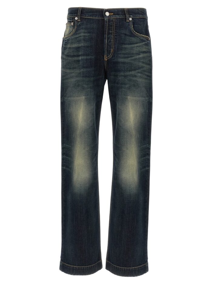 mcqueen wide leg jeans MCQUEEN Wide Leg Jeans