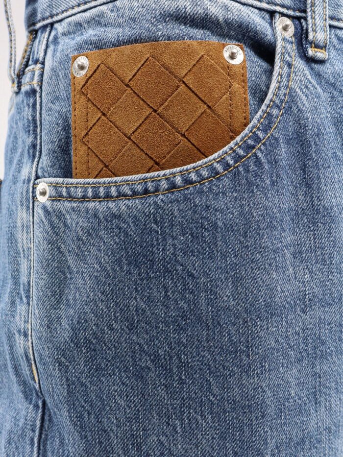 Bottega Veneta Wide Leg Jeans With Turn Up