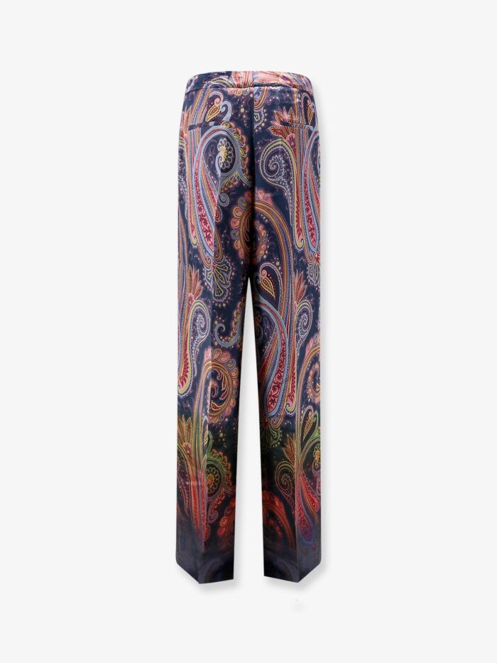 Etro Wide-leg Trousers With Paisley Pattern