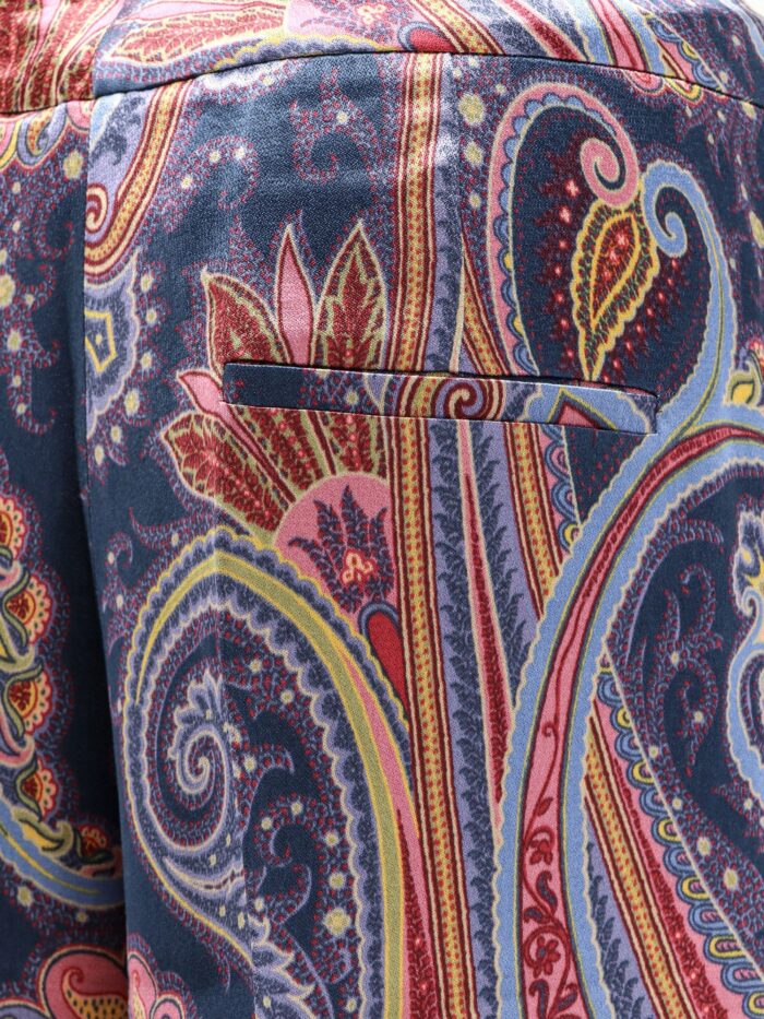 Etro Wide-leg Trousers With Paisley Pattern