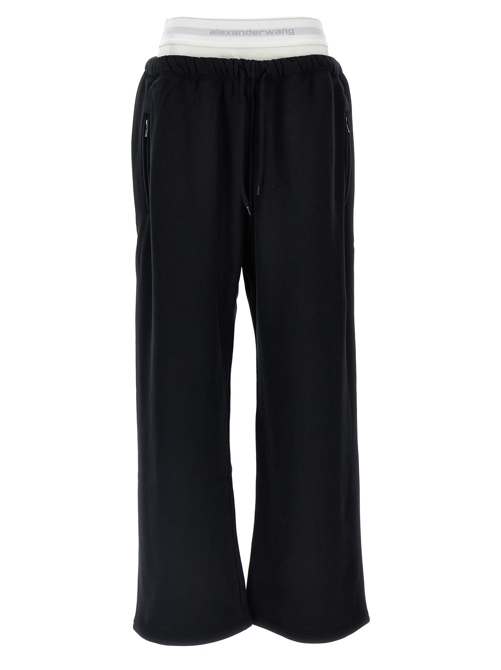 T BY ALEXANDER WANG 'Wide Leg W/ Logo Elastic Exposed Brief' Joggers