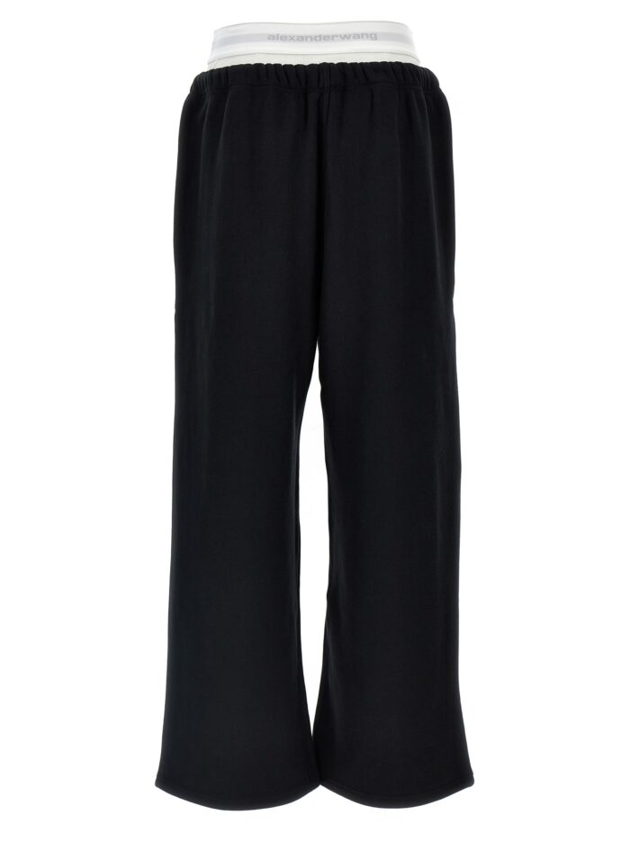T BY ALEXANDER WANG 'Wide Leg W/ Logo Elastic Exposed Brief' Joggers