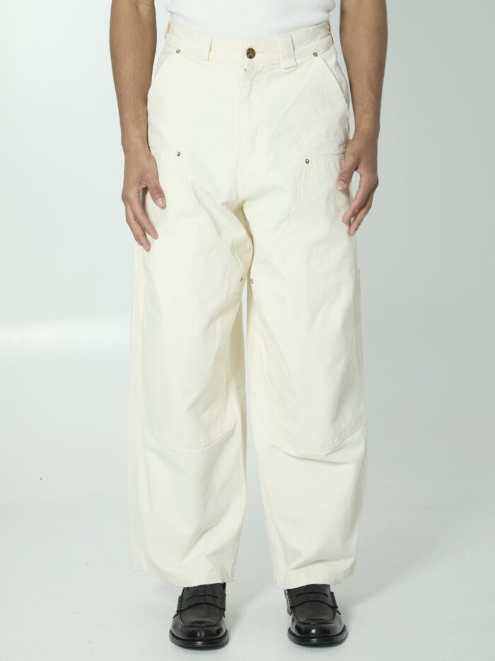 Willy Chavarria Stockton white jeans