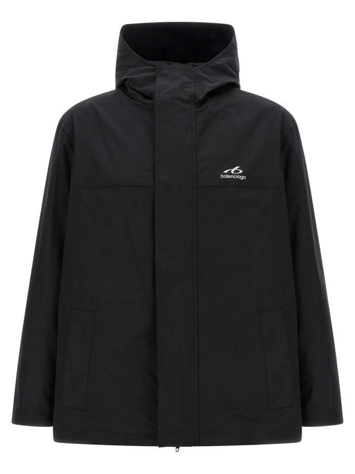 balenciaga windbreaker with logo Balenciaga Windbreaker With Logo